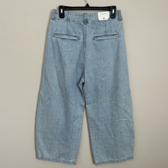 Evereve Citizens of Humanity Beverly Jeans Barrel 26 NWT Wide Leg Pleated Denim - Picture 4 of 10